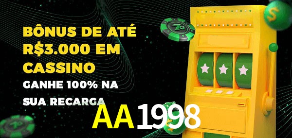 AA1998 melhor bônus de depósito